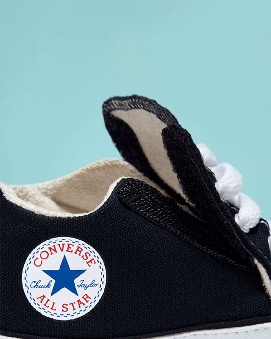 Boys' Converse Chuck Taylor All Star Cribster Easy-On High Top Shoes Black / Beige White | AU 10643Y